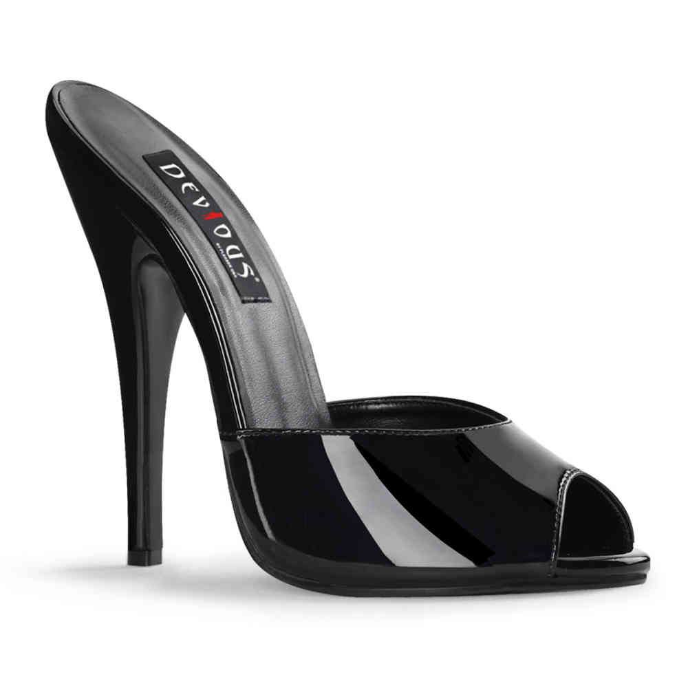 Devious - DOMINA101 Pantoletten mit Absatz - Pole dance schuhe - Schwarz Product image